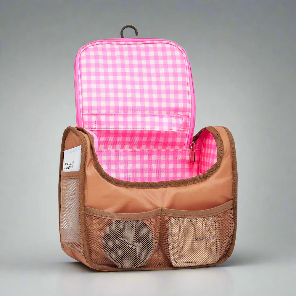 Keep Your Kit Together Bundle -- Tan + Pink Gingham