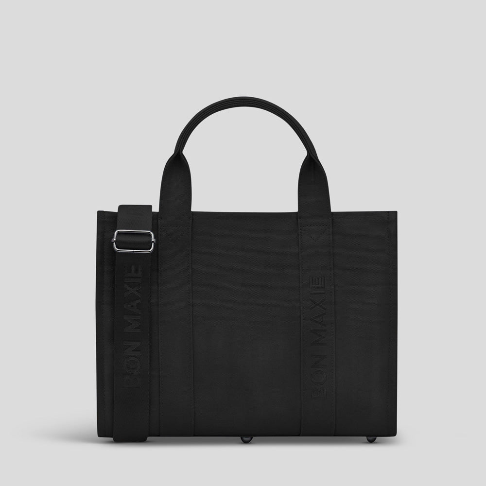 Mini Bon Vivant Structured Tote Bag 2.0 - Black Bags Gunmetal