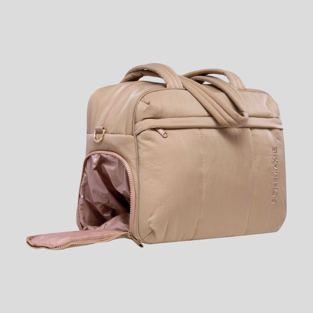 Everyday Puffy Duffel Bag - Tan Bags