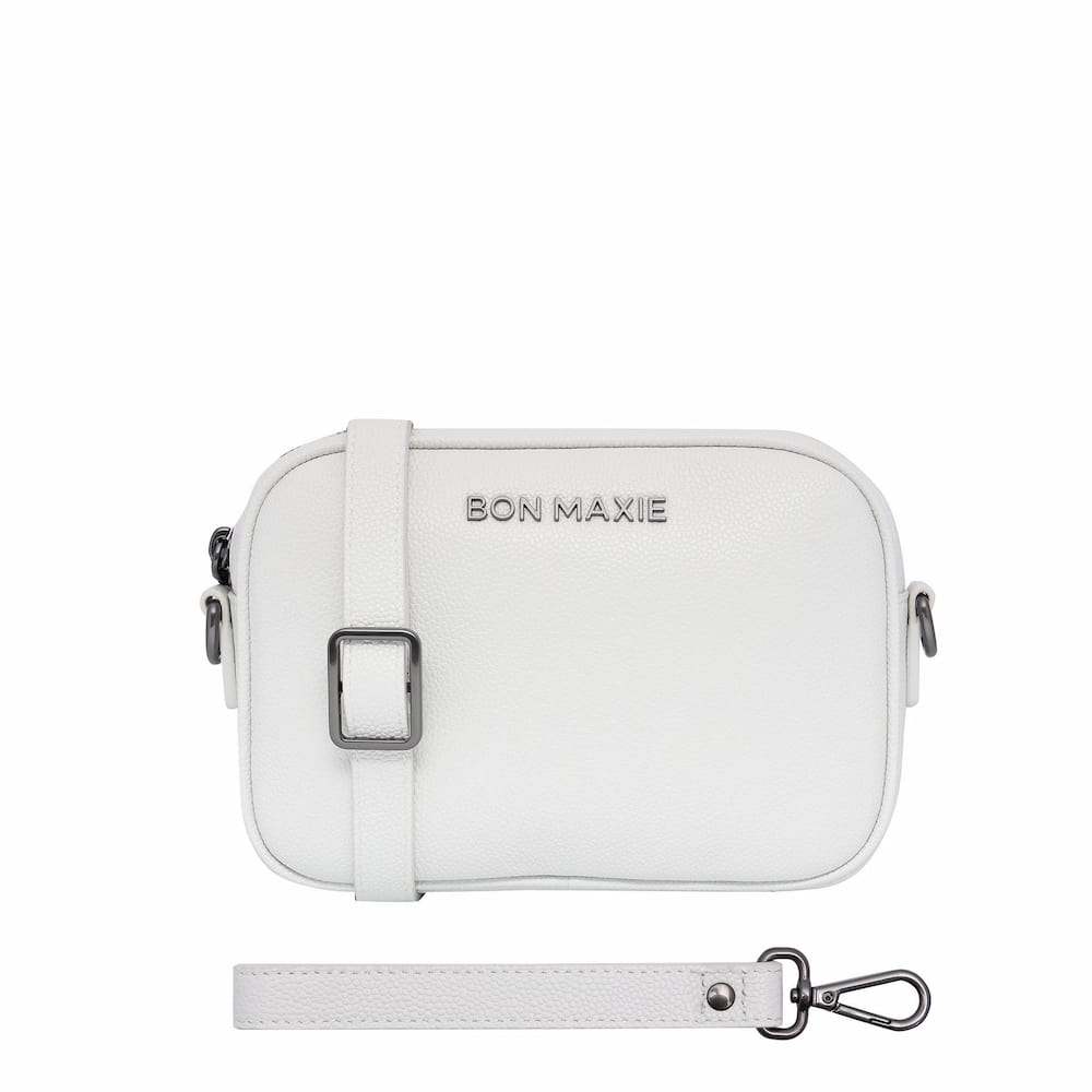 Mini Sidekick Wallet Crossbody Bag - White Caviar