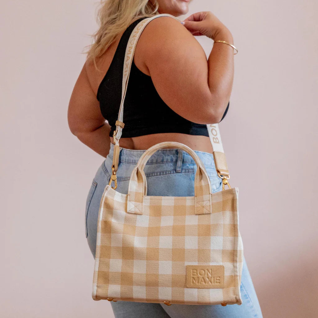 Get Organised Mini Tote Bundle -- Almond Gingham