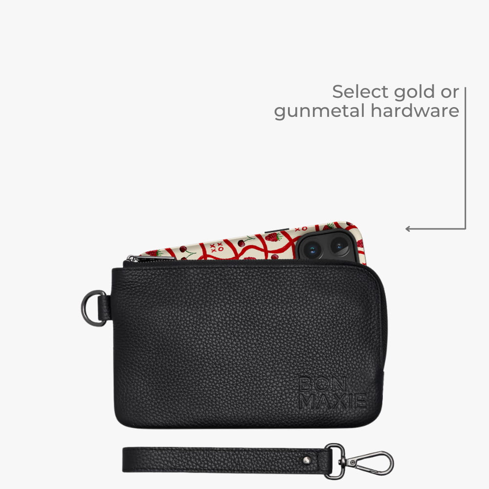 Phone Wallet Pouch -- Black