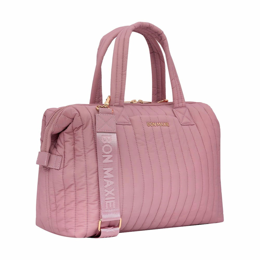 Large Puffy Pillow Crossbody Bag - Rose