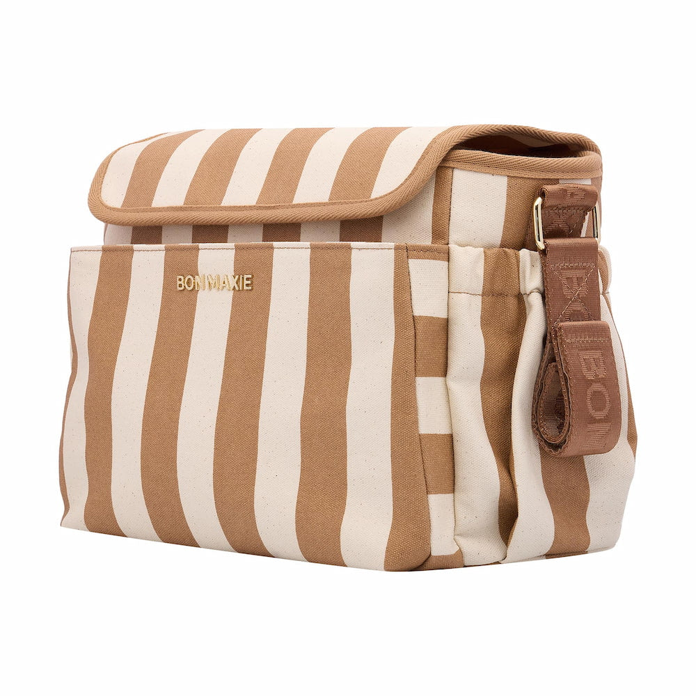 Carryall Pram Caddy -- Tan Stripe