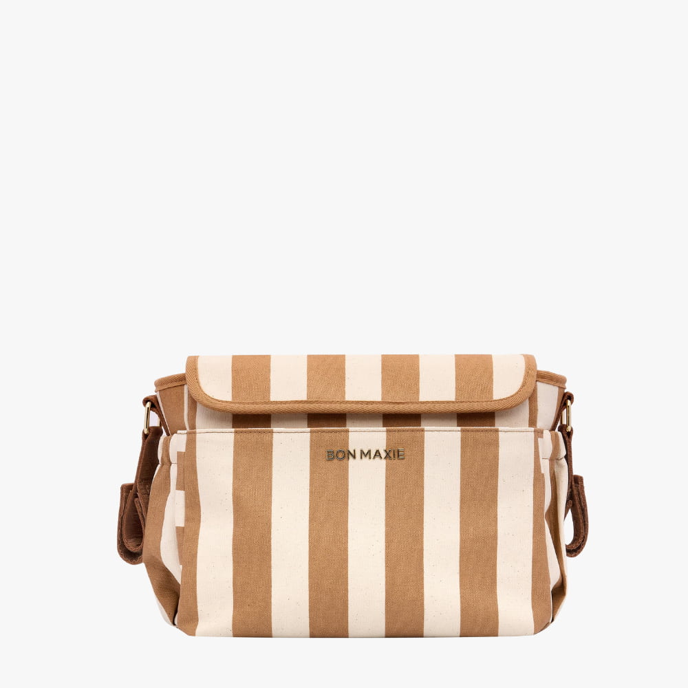 Carryall Pram Caddy -- Tan Stripe