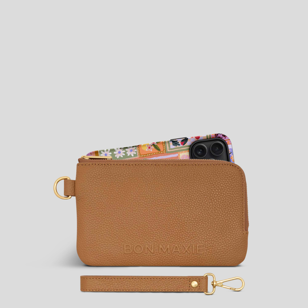 Phone Wallet Pouch -- Tan